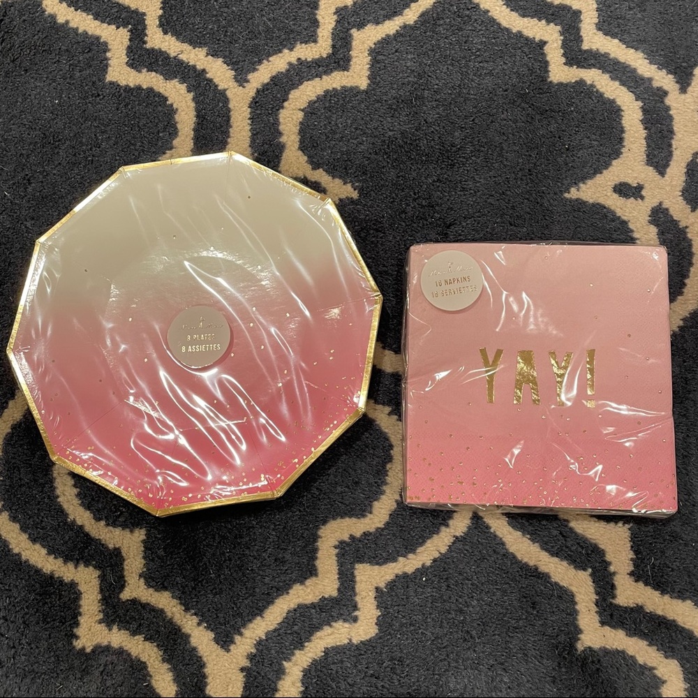 Meri Meri Ombré Plates and Napkins